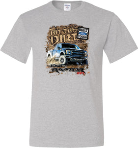 Ford F-150 T-shirt Hit The Dirt Tall Tee - Yoga Clothing for You