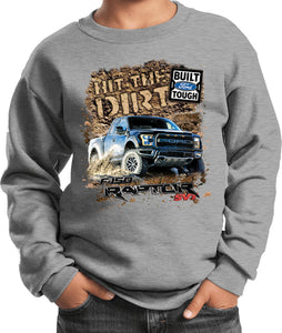 Kids Ford F-150 Sweatshirt Hit The Dirt - Yoga Clothing for You