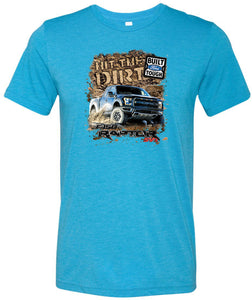 Ford F-150 T-shirt Hit The Dirt Tri Blend Tee - Yoga Clothing for You