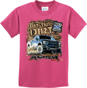 Kids Ford F-150 T-shirt Hit The Dirt Youth Tee - Yoga Clothing for You