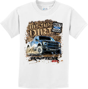 Kids Ford F-150 T-shirt Hit The Dirt Youth Tee - Yoga Clothing for You