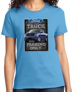 Ladies Ford Truck T-shirt Parking Sign - Yoga Clothing for You