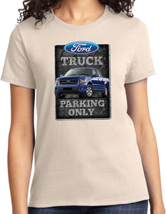 Ladies Ford Truck T-shirt Parking Sign - Yoga Clothing for You