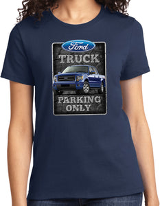 Ladies Ford Truck T-shirt Parking Sign - Yoga Clothing for You