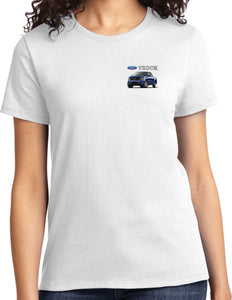 Ladies Ford F-150 Truck T-shirt Pocket Print - Yoga Clothing for You