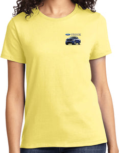 Ladies Ford F-150 Truck T-shirt Pocket Print - Yoga Clothing for You