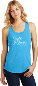 Cancer Awareness Cancer Slayer Tri Blend Racerback Tank Top - Yoga Clothing for You