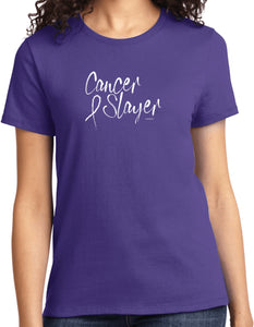 Cancer Awareness Cancer Slayer Ladies Shirt - Yoga Clothing for You