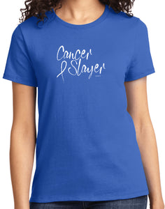 Cancer Awareness Cancer Slayer Ladies Shirt - Yoga Clothing for You