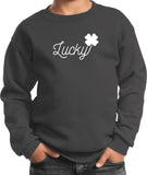 St Patricks Day Lucky Kids Sweatshirt - Yoga Clothing for You