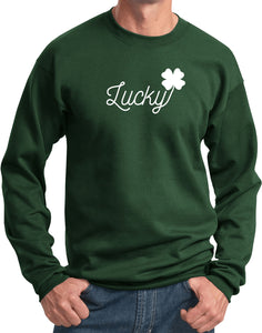 St Patricks Day Lucky Sweatshirt - Yoga Clothing for You