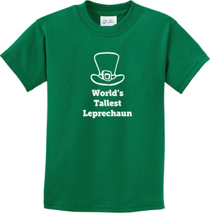 St Patricks Day Worlds Tallest Leprechaun Kids T-shirt - Yoga Clothing for You