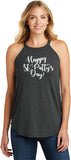 St Patricks Day Happy St Pattys Day Ladies Tri Rocker Tank Top - Yoga Clothing for You