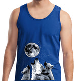 Wolves Tank Top Howling at the Moon - Yoga Clothing for You