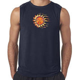 Mens "Sleeping Sun" Muscle Tee Shirt - Yoga Clothing for You