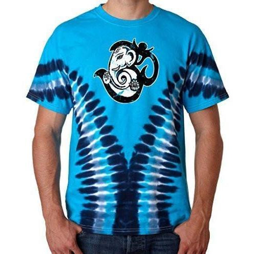 Mens Om Mashup V-Dye Tee Shirt - Yoga Clothing for You - 1