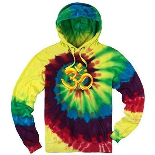 Mens Tie Dye 3D OM Hoodie - Yoga Clothing for You