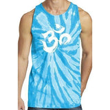 Mens Brushstroke Aum Om Tie Dye Tank Top - Yoga Clothing for You - 8