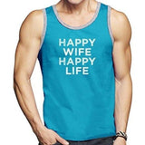 "Happy Wife" Mens Lightweight Tank Top - Yoga Clothing for You