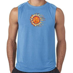 Mens "Sleeping Sun" Muscle Tee Shirt - Yoga Clothing for You