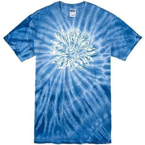 Mens Sketch Lotus Tie Dye Tee - Yoga Clothing for You - 1