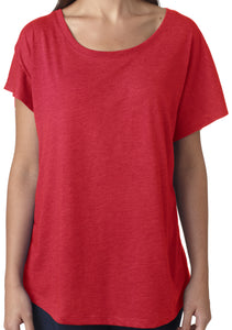 Womens TriBlend Dolman Tee Shirt - Yoga Clothing for You