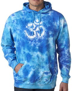 Mens Tie Dye Om Symbol Hoodie - Yoga Clothing for You