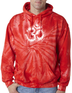 Mens Tie Dye Om Symbol Hoodie - Yoga Clothing for You