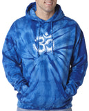 Mens Tie Dye Om Symbol Hoodie - Yoga Clothing for You