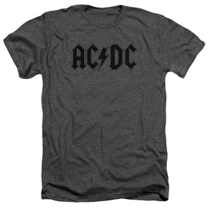 AC/DC Vintage Logo Charcoal Heather T-shirt - Yoga Clothing for You