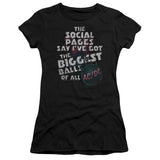 AC/DC Big Balls Song Lyrics Juniors Shirt - Yoga Clothing for You