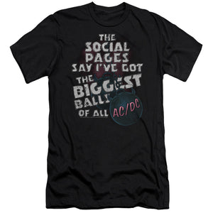 AC/DC Big Balls Song Lyrics Black Premium T-shirt - Yoga Clothing for You