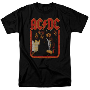 AC/DC Distressed Group Photo Black T-shirt - Yoga Clothing for You