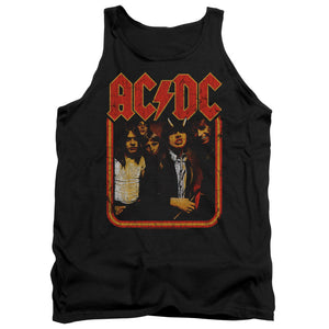 AC/DC Distressed Group Photo Black Tank Top - Yoga Clothing for You