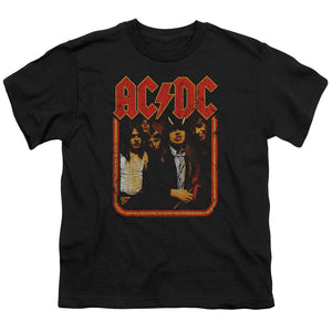 Kids AC/DC T-Shirt Distressed Group Photo Youth T-shirt - Yoga Clothing for You