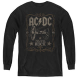 Kids AC/DC T-Shirt 1981 For Those About to Rock Album Youth Long Sleeve Shirt - Yoga Clothing for You