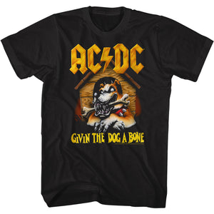 AC/DC Givin The Dog A Bone Song Black T-shirt - Yoga Clothing for You