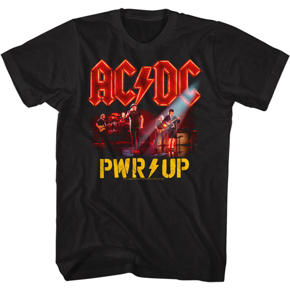 AC/DC Band In Concert Power Up Album Black T-shirt - Yoga Clothing for You