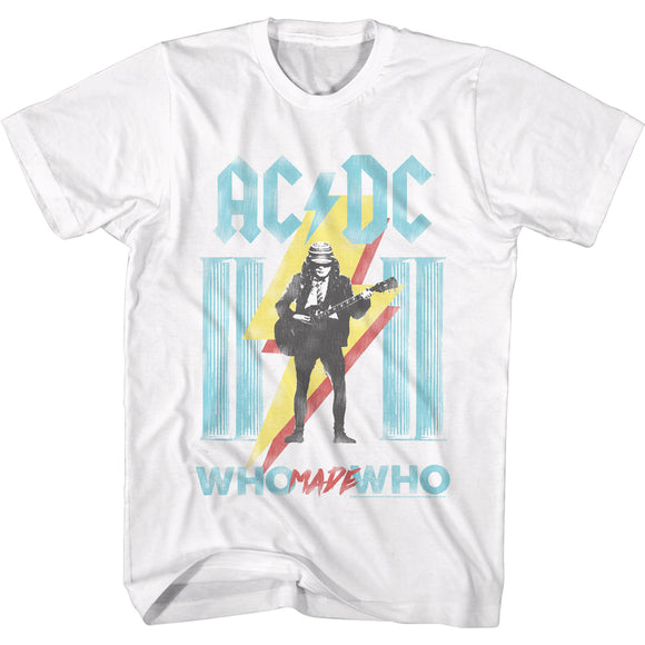 AC/DC Who Made Who Song Album White Tall T-shirt - Yoga Clothing for You