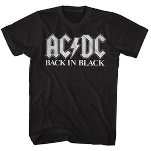 AC/DC T-Shirt Back in Black Album Top Songs Tee - Yoga Clothing for You