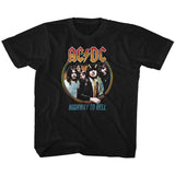 AC/DC Kids T-Shirt Highway to Hell Album Photo Black Tee - Yoga Clothing for You