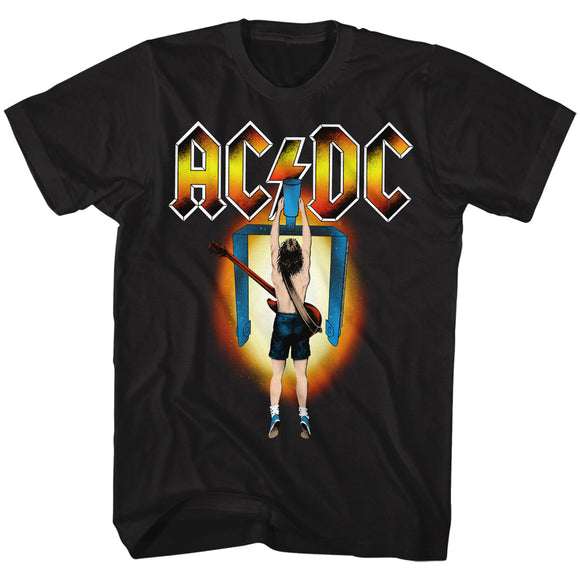 AC/DC Flick of the Switch Album Black T-shirt - Yoga Clothing for You