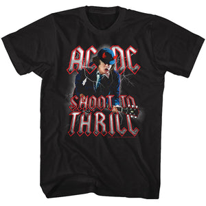 AC/DC Shoot to Thrill Song Black Tall T-shirt - Yoga Clothing for You