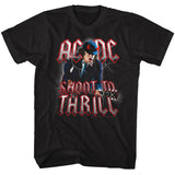 AC/DC Shoot to Thrill Song Black Tall T-shirt - Yoga Clothing for You