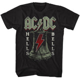 AC/DC Hells Bells Song Black T-shirt - Yoga Clothing for You