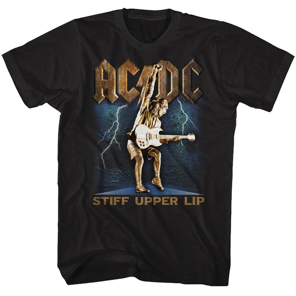 AC/DC Stiff Upper Lip Album Black T-shirt - Yoga Clothing for You