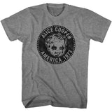 Alice Cooper 1973 America Tour Graphite Heather T-shirt - Yoga Clothing for You