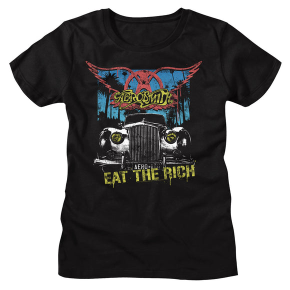 Aerosmith Ladies T-Shirt Eat The Rich Tee