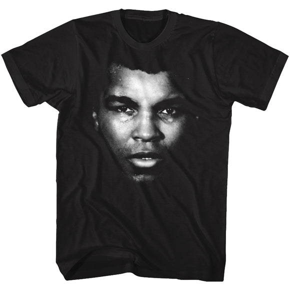 Muhammad Ali Tall T-Shirt Face Portrait Black Tee - Yoga Clothing for You