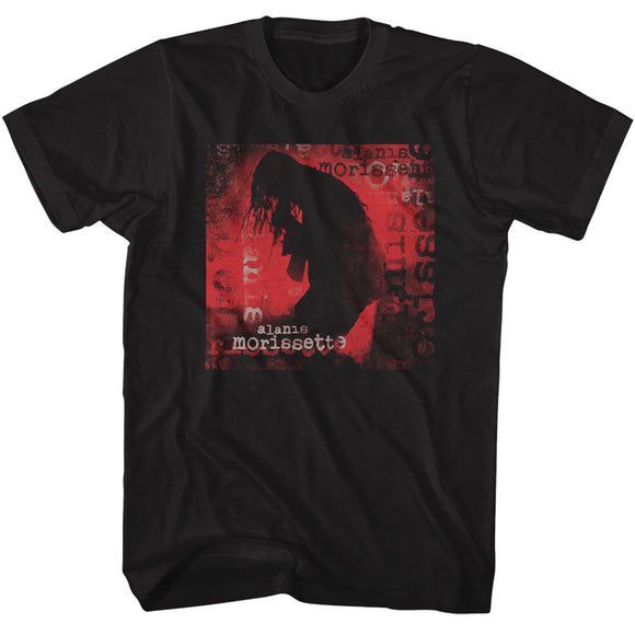 Alanis Morissette Performing Silhouette Black Tall T-shirt